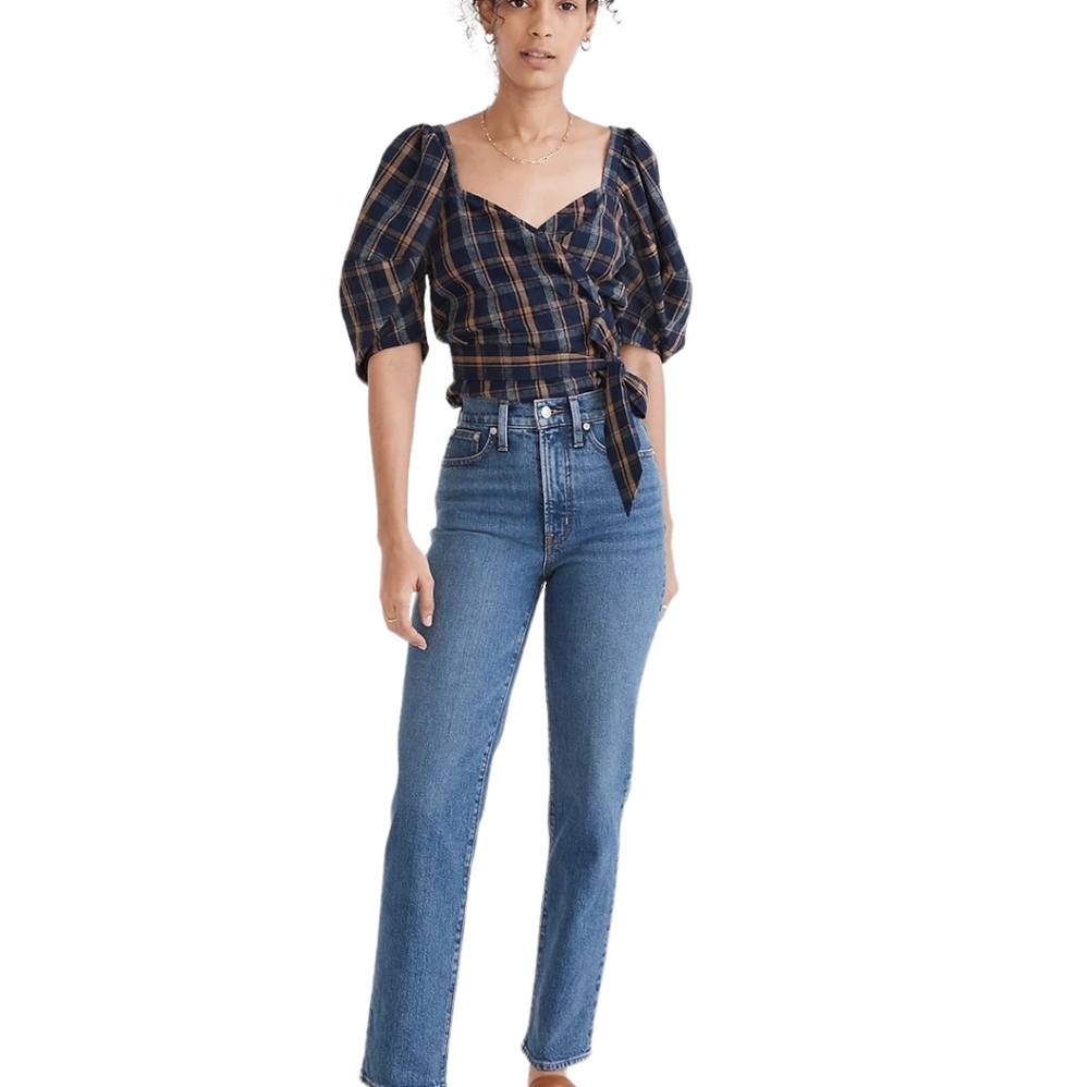 Madewell 26 The Perfect Vintage High Rise Stretch Straight Jean-read description
